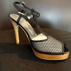 Sexy Colin Stuart Black Fishnet Heels!